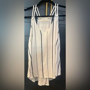 ELODIE Striped Halter Tank Top Womens medium